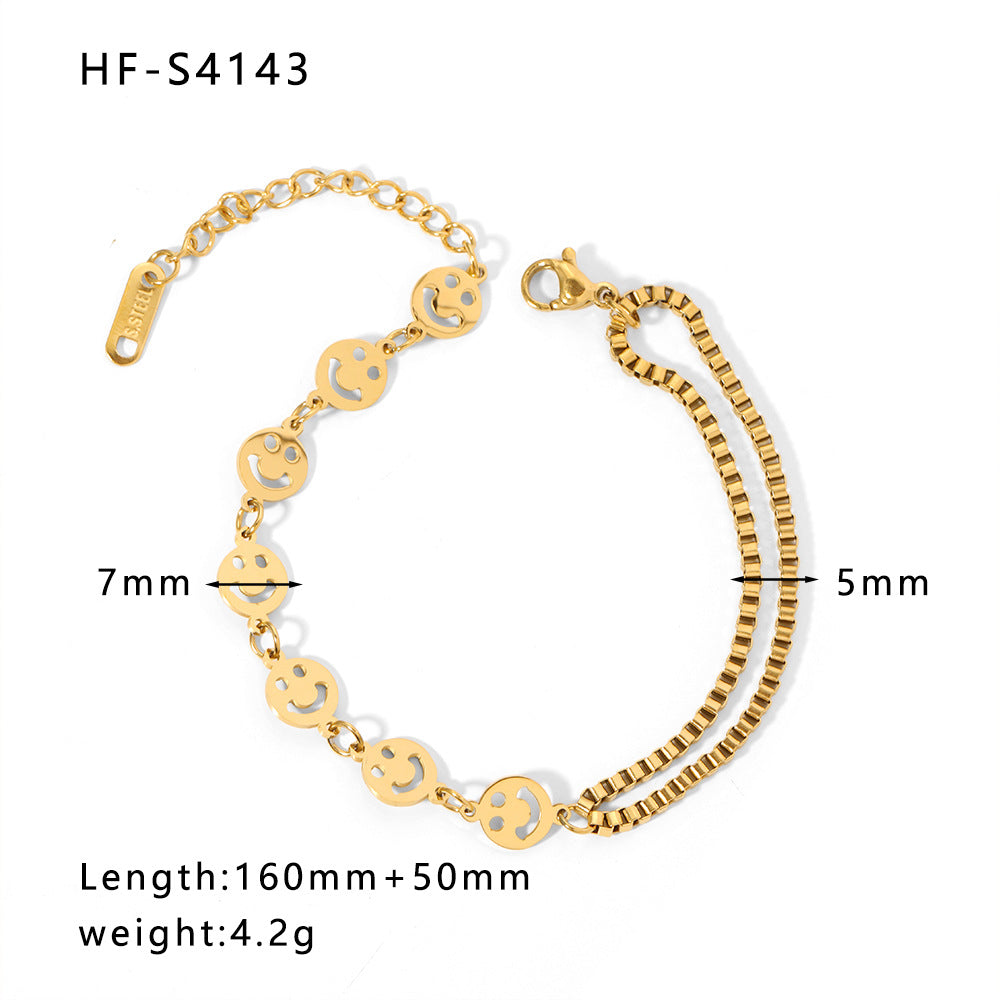 Wholesale Diamond Chain Heart Shaped Pearl Pendant Bracelet